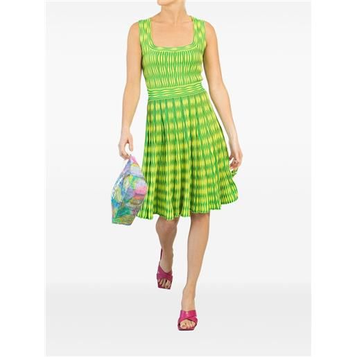 Antonino Valenti concetta pleated knitted midi dress - verde