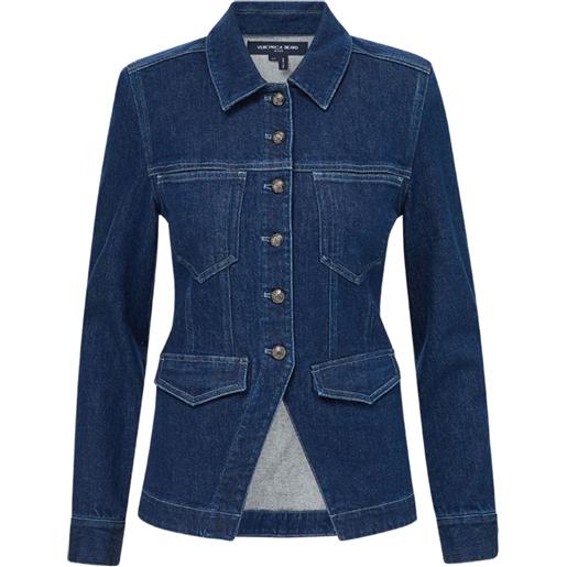 Veronica Beard blazer denim alfie - blu