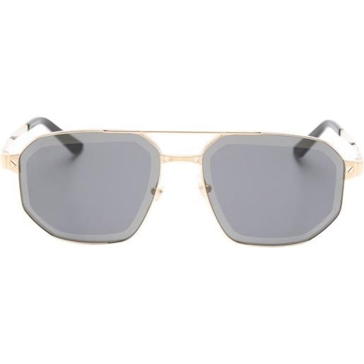Cartier Eyewear occhiali da sole geometrici - oro