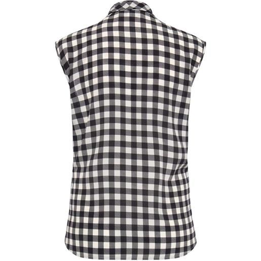 MAISON COMMON blusa a quadretti - nero