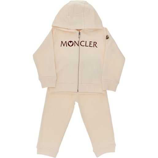 Moncler tuta sportiva con cappuccio - toni neutri