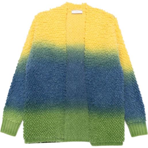 Akep cardigan con design color-block - blu