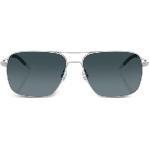 Oliver Peoples occhiali da sole 296 modello navigator - argento
