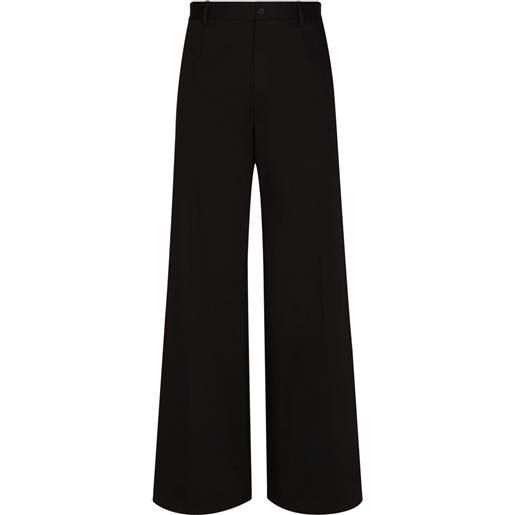 Dolce & Gabbana pantaloni a gamba ampia - nero
