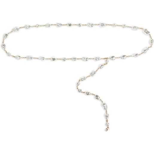 Cult Gaia cintura vana con perle sintetiche - bianco