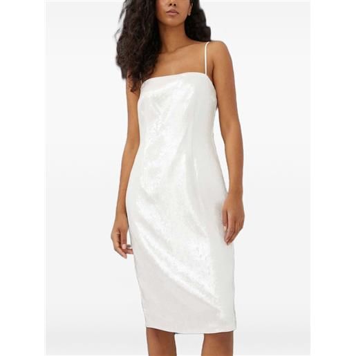 Theory abito midi con spalline sottili - bianco