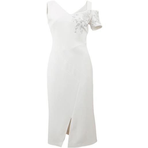 Antonio Berardi abito midi con ricamo - bianco