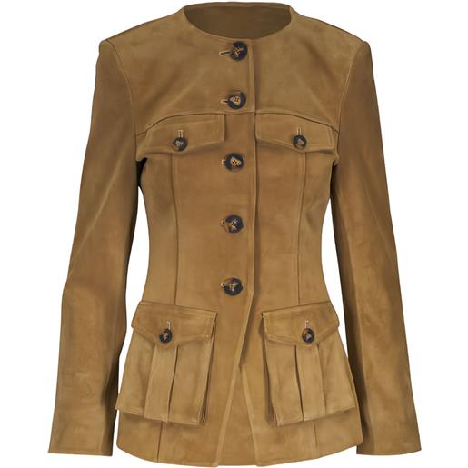 Veronica Beard blazer doppiopetto a coste - toni neutri