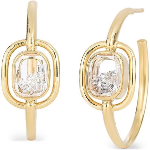Orecchini Eclat Di Joidart: Pendenti Lunghi In Metallo Placcato Oro 24K Con Perla In Vetro Di Murano - Gioiello Artigianale Spagnolo