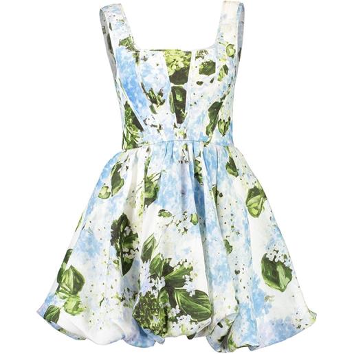 Aje abito corto suzette a fiori - blu