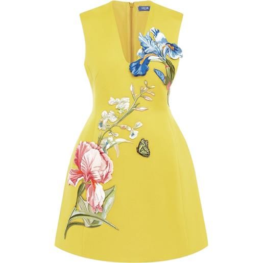 Leo Lin abito corto a fiori - giallo