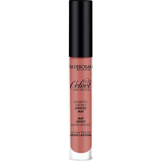 Deborah fluid velvet mat lipstick 01 antique rose rossetto idratante vellutante 18h 4,5 gr applicatore