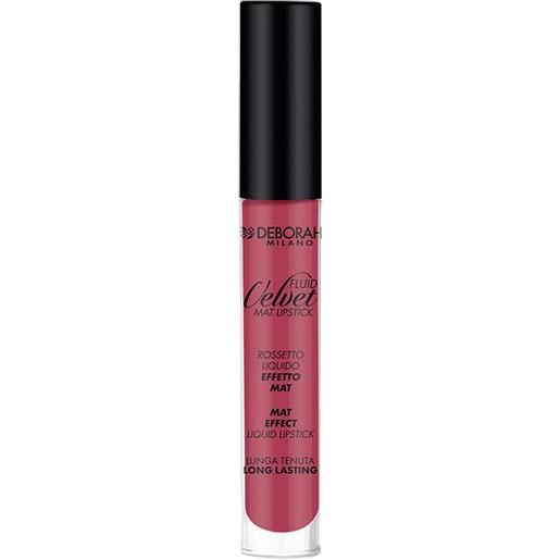 Deborah fluid velvet mat lipstick 08 classy mauve rossetto idratante vellutante 18h 4,5 gr applicatore