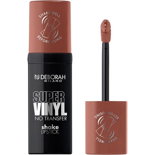 Deborah super vinyl no transfer shake lipstick 02 caramel tinta labbra lunga tenuta applicatore