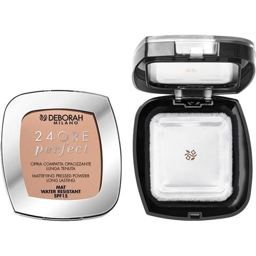 Deborah 24ore perfect cipria spf 15 04 beige waterproof idratante 9 gr compatta