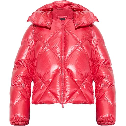 Add giacca trapuntata con cappuccio - rosso