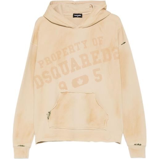 DSQUARED2 KIDS felpa con cappuccio - toni neutri