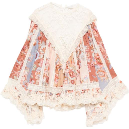 ZIMMERMANN blusa awaken - rosa