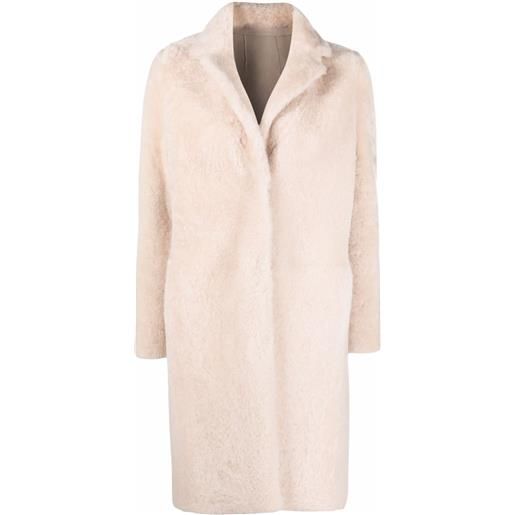 Liska cappotto in shearling monopetto - toni neutri