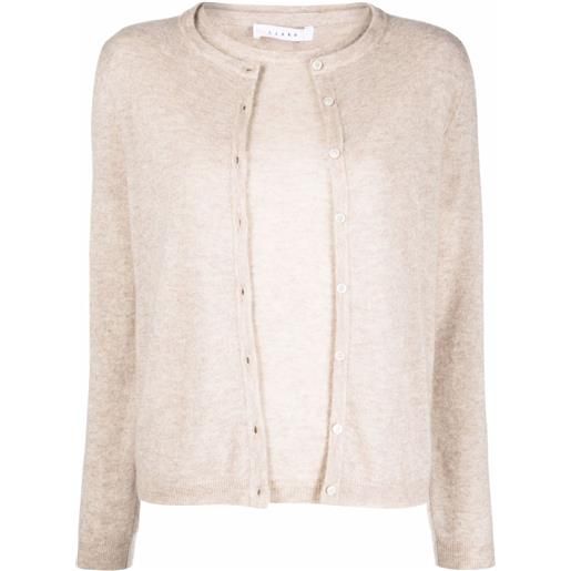 Liska cardigan a doppio strato - toni neutri