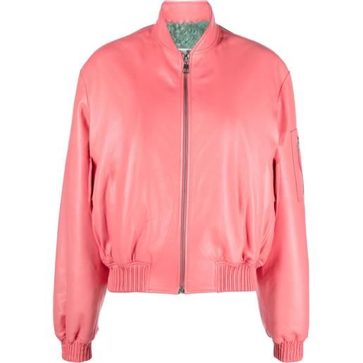 Liska bomber con fodera in shearling - rosa