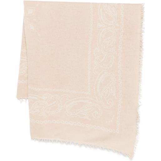 Liska sciarpa con stampa paisley - toni neutri