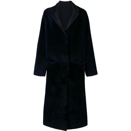 Liska cappotto lungo reversibile - blu