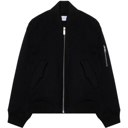 Off-White bomber quote - nero