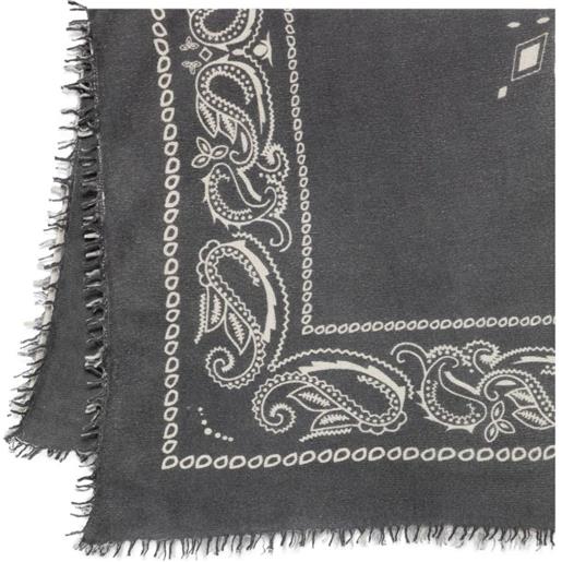 Liska sciarpa con stampa paisley - grigio
