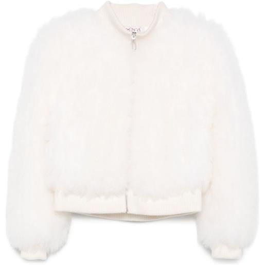 Liska bomber in pelliccia - bianco