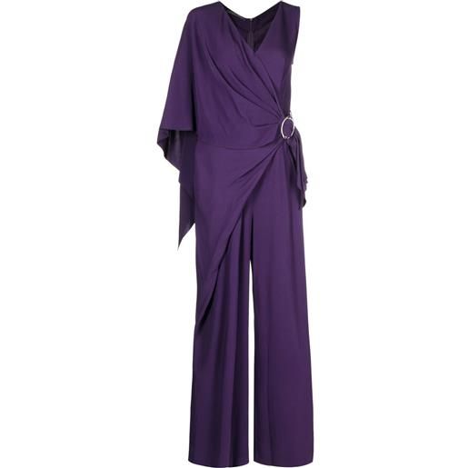 Alberta Ferretti tuta intera smanicata - viola