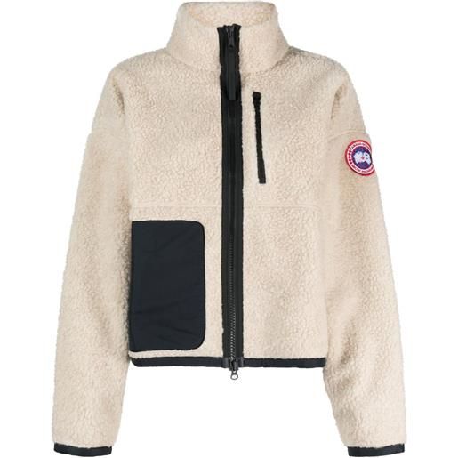 Canada Goose giacca simcoe in pile con zip - toni neutri