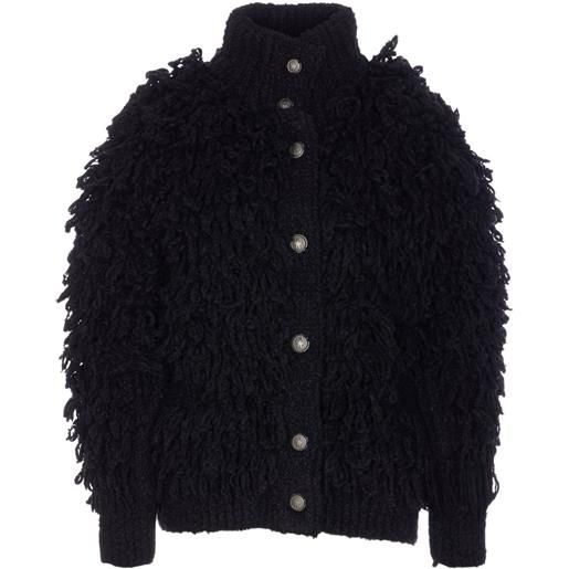 Moncler Grenoble cardigan con bottoni - nero