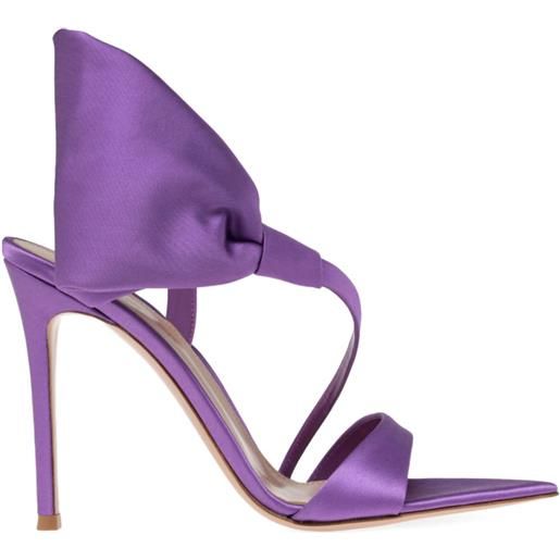 Gianvito Rossi sandali con fiocco 105mm - viola