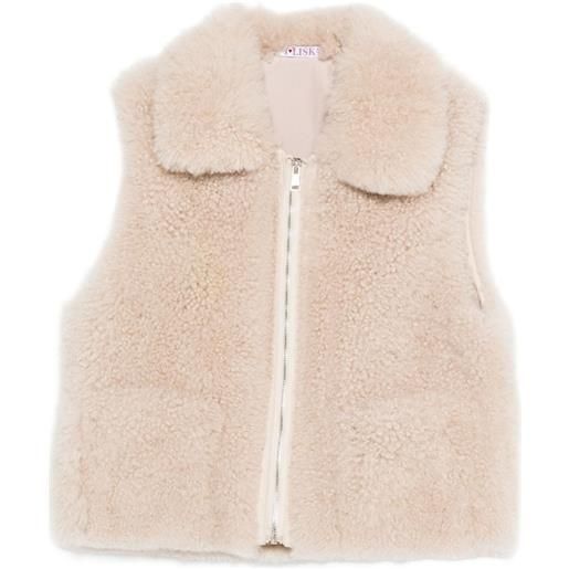 Liska gilet con zip - toni neutri