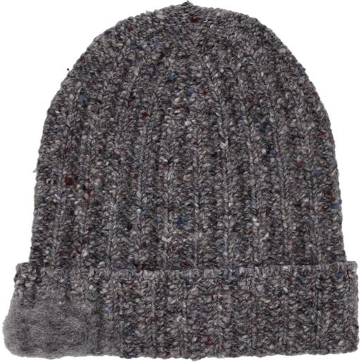 Maison Margiela berretto a coste - grigio