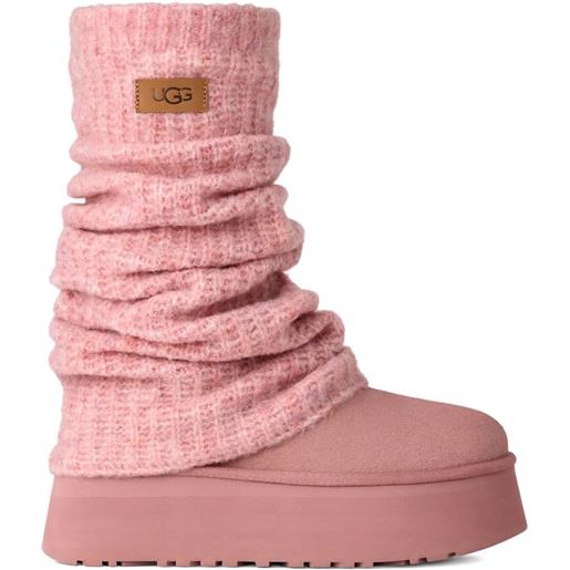 UGG stivali classic mini dipper legwarmer - rosa