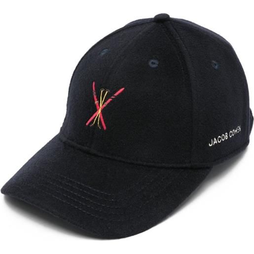 Jacob Cohën cappello da baseball con logo - blu