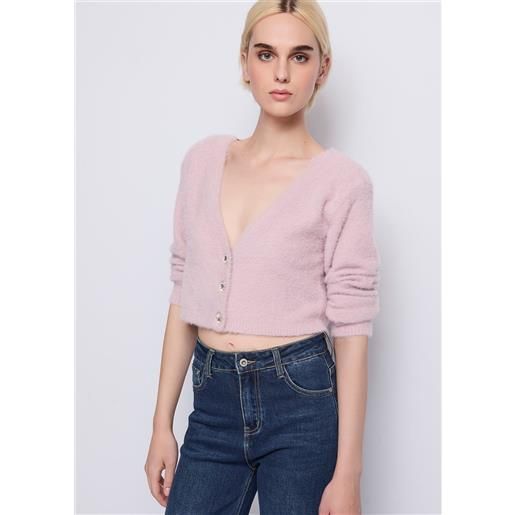 Denny Rose cardigan rosa in maglia