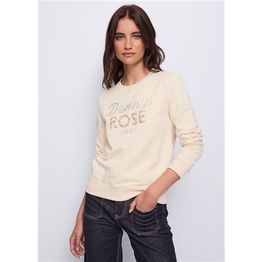 Denny Rose felpa in cotone con logo