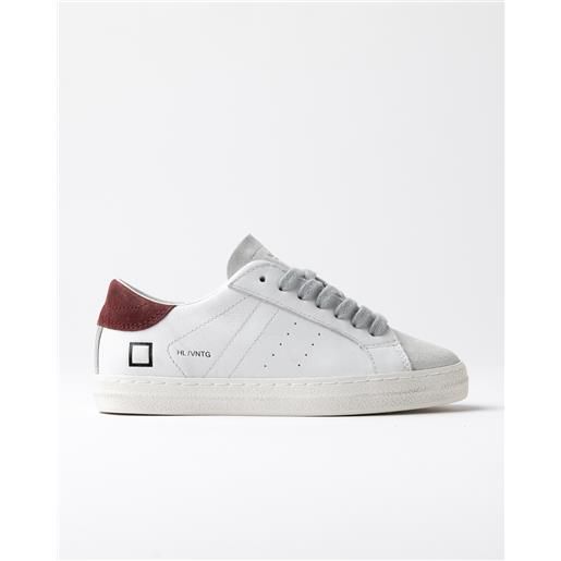 D.A.T.E. hill low 3 vintage calf white-bordeaux