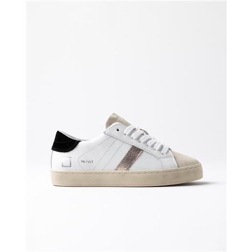 D.A.T.E. hill low 2 velvet white-black
