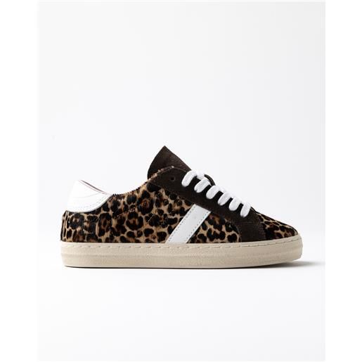 D.A.T.E. hill low 3 leopard brown
