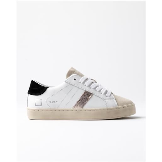 D.A.T.E. hill low 3 velvet white-black