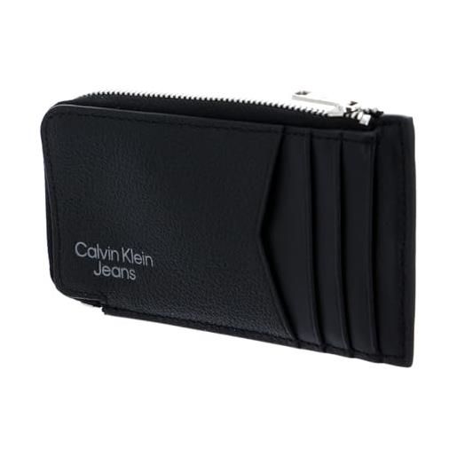 Calvin Klein micro pebble card pass black