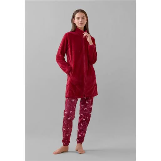 Noi di notte vestaglia donna lunga zip trapuntata art. Ge003018