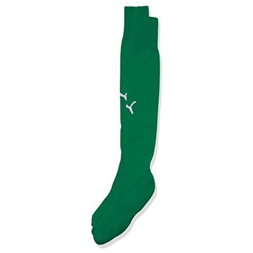 PUMA calze di protezione per uomo, speciale per calcio, unisex, socken team ii socks, verde/bianco
