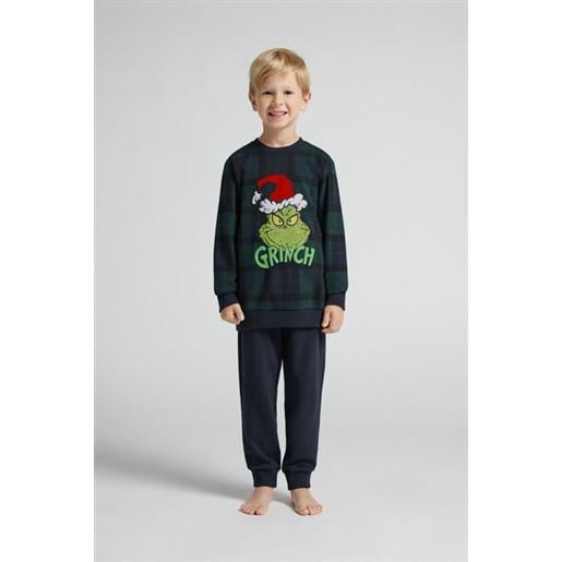 Intimissimi pigiama lungo bambino in maglia the grinch dr seuss™ blu
