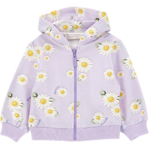 Monnalisa felpa con cappuccio margherite