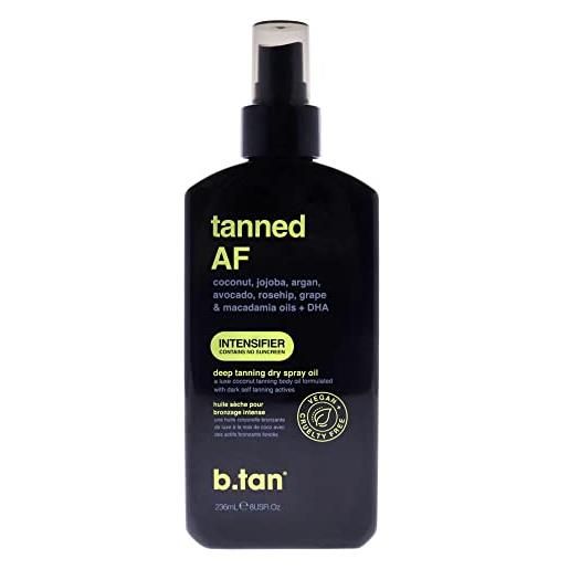 B. Tan tanned af intensifier dry tanning oil for unisex 8 oz oil